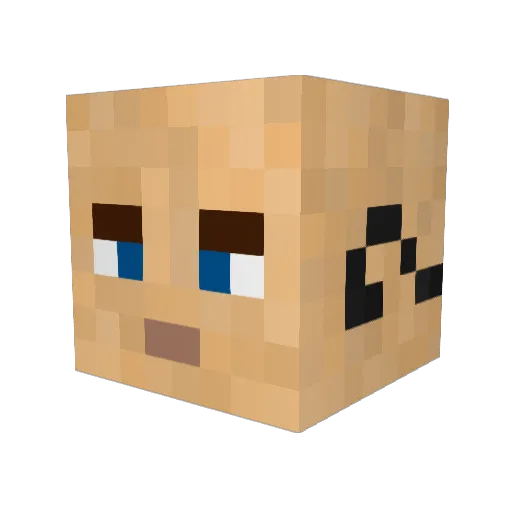 wasabigabi19 Minecraft avatar head, 3D render