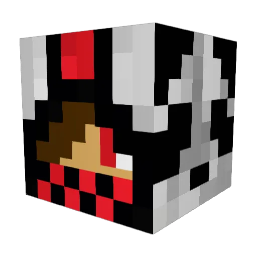 wasakiman Minecraft avatar head, 3D render