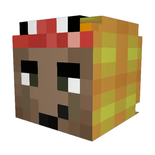 wasasuiii Minecraft avatar head, 3D render