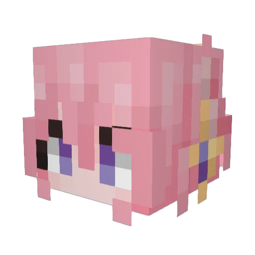 wasd04 Minecraft avatar head, 3D render