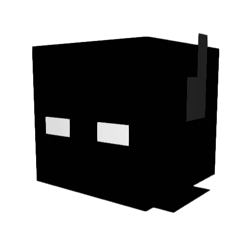wasdert Minecraft avatar head, 3D render