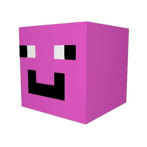 wasdip Minecraft avatar head, 3D render