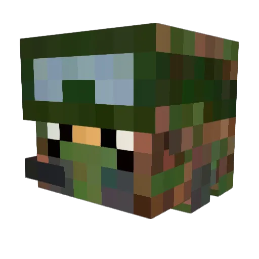 waseda_school Minecraft avatar head, 3D render