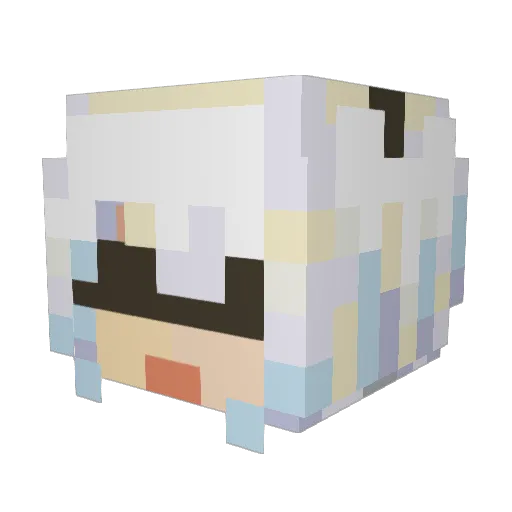 washingtonad Minecraft avatar head, 3D render