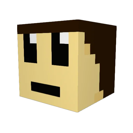 wasim_bestsim_43 Minecraft avatar head, 3D render