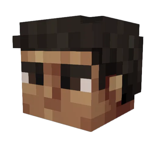 wassupblox1 Minecraft avatar head, 3D render