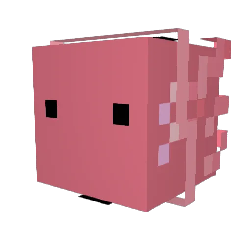 wat3rmeloncraft Minecraft avatar head, 3D render