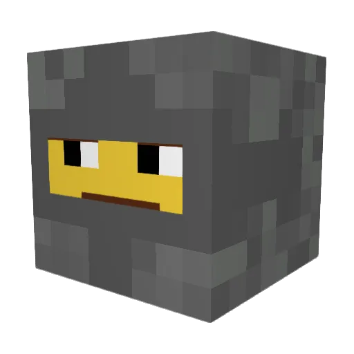 watabed Minecraft avatar head, 3D render