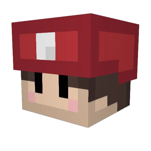 watambon7 Minecraft avatar head, 3D render