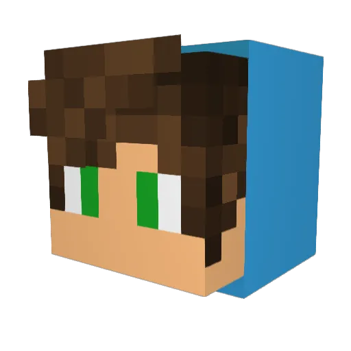 watamo0610 Minecraft avatar head, 3D render