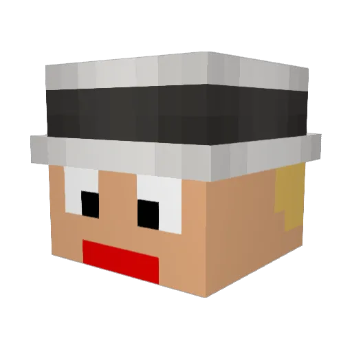 wataru_games Minecraft avatar head, 3D render
