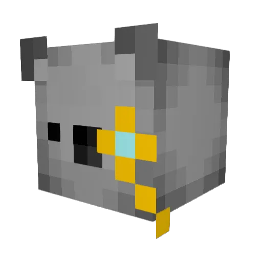 watashiwafortnit Minecraft avatar head, 3D render