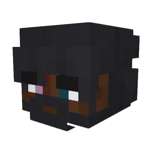 watashiwakel Minecraft avatar head, 3D render
