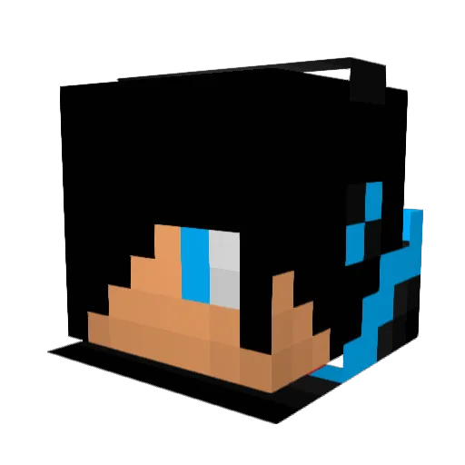 watchdog13 Minecraft avatar head, 3D render