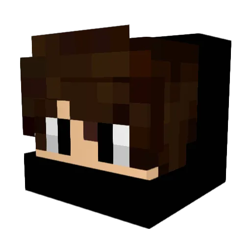 watchoutnow Minecraft avatar head, 3D render