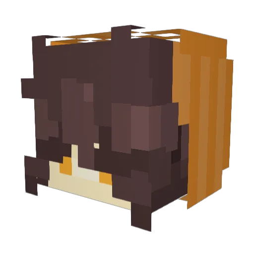 water_isgoodvr Minecraft avatar head, 3D render