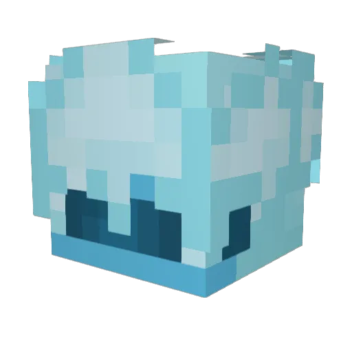 waterbond Minecraft avatar head, 3D render