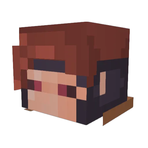 waterbuck3t Minecraft avatar head, 3D render