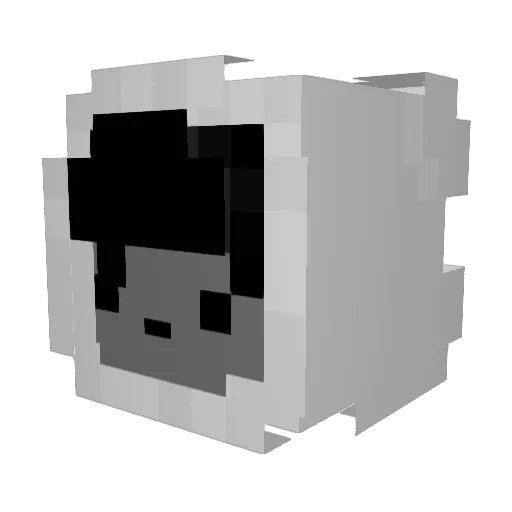 waterflame18 Minecraft avatar head, 3D render