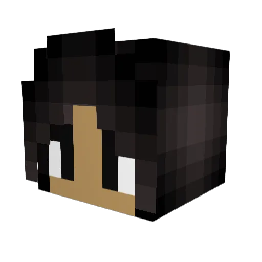 watergiraffe_ Minecraft avatar head, 3D render