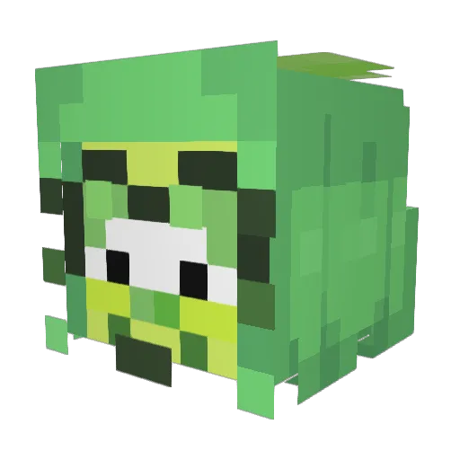 waterhatlol Minecraft avatar head, 3D render