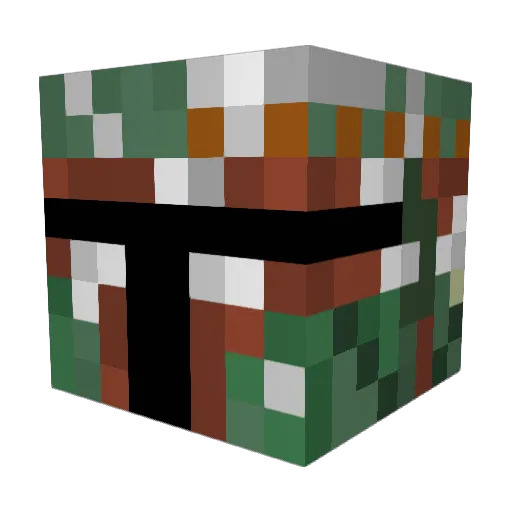 waterhouse12 Minecraft avatar head, 3D render
