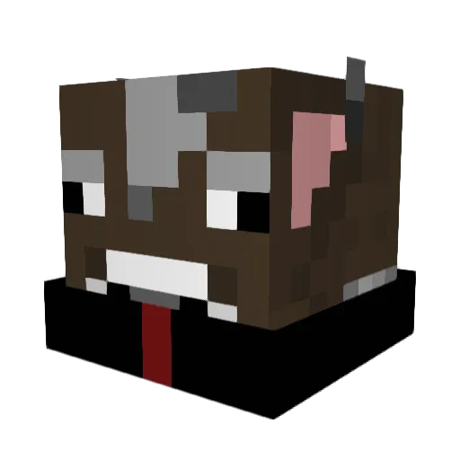 waterlord1 Minecraft avatar head, 3D render