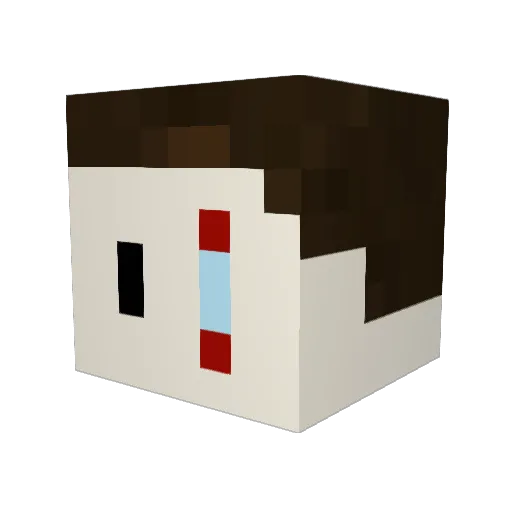 watermelonmc812 Minecraft avatar head, 3D render
