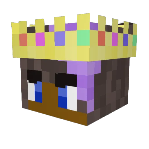 waterrain3 Minecraft avatar head, 3D render