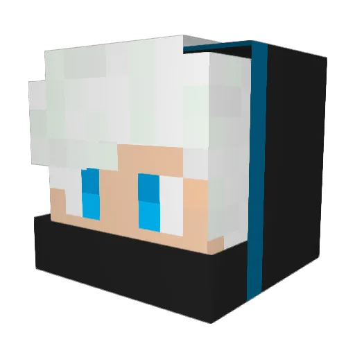 watersken Minecraft avatar head, 3D render
