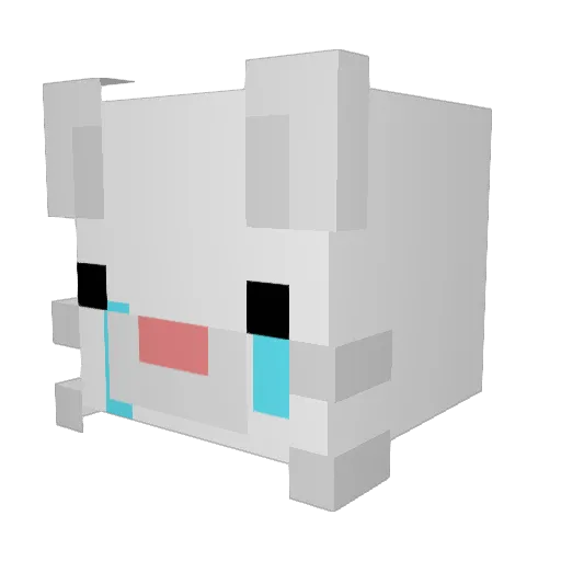waterwagon Minecraft avatar head, 3D render