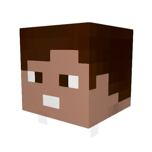 wato2912 Minecraft avatar head, 3D render