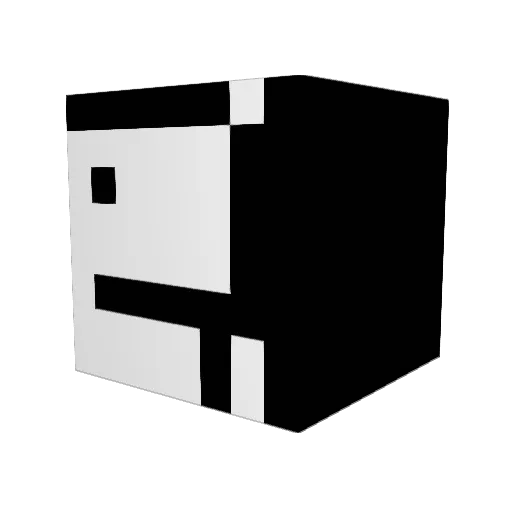watppt Minecraft avatar head, 3D render