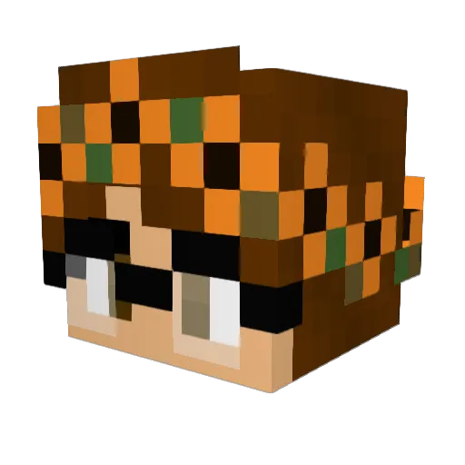 watrbottles Minecraft avatar head, 3D render