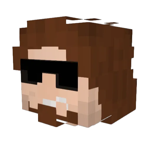 watron2 Minecraft avatar head, 3D render