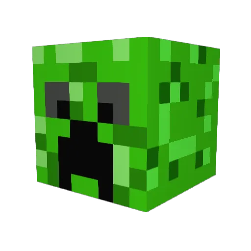 watson777b Minecraft avatar head, 3D render