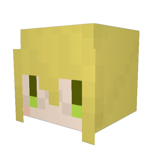 watta718 Minecraft avatar head, 3D render