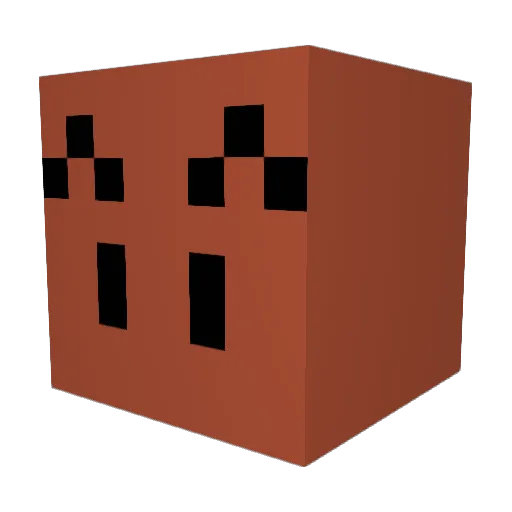 wattanbe Minecraft avatar head, 3D render