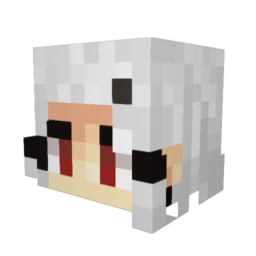 wattmate Minecraft avatar head, 3D render