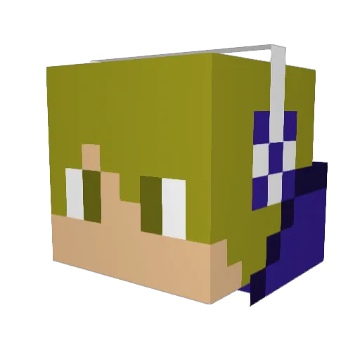 watts68 Minecraft avatar head, 3D render