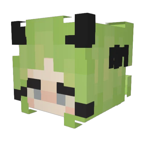 watuur Minecraft avatar head, 3D render