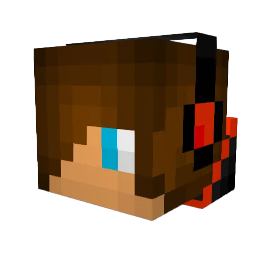 wauli2 Minecraft avatar head, 3D render