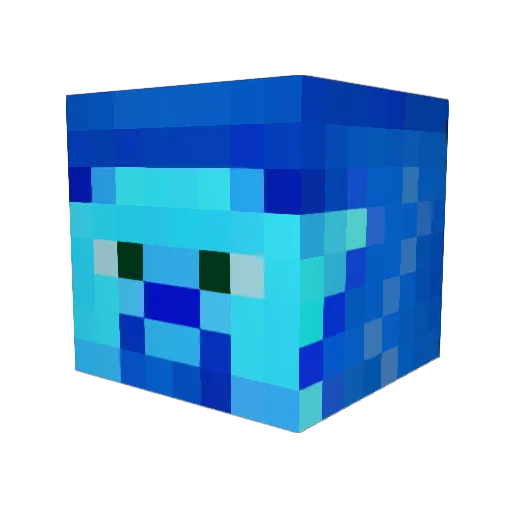 wav4 Minecraft avatar head, 3D render