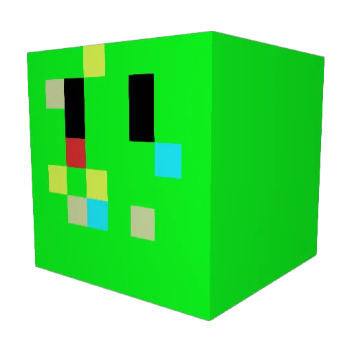 wave_123 Minecraft avatar head, 3D render