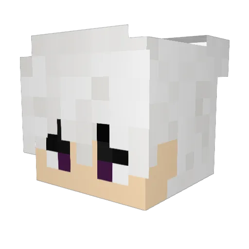 wave_sodaza Minecraft avatar head, 3D render