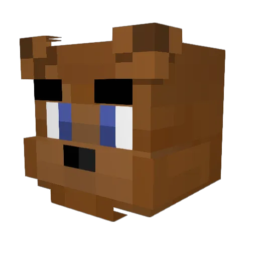 wavecide Minecraft avatar head, 3D render