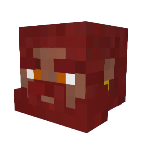 wavewave1 Minecraft avatar head, 3D render