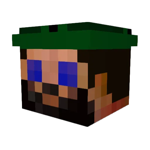 wavey208 Minecraft avatar head, 3D render