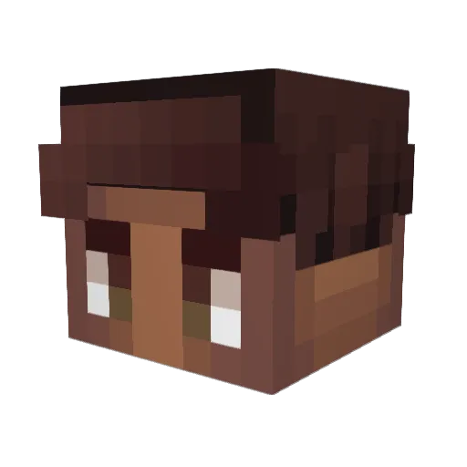 waveyolk Minecraft avatar head, 3D render