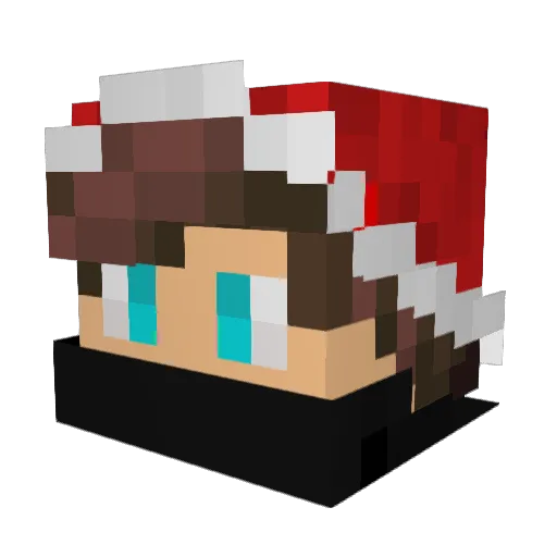 wavycurly32 Minecraft avatar head, 3D render